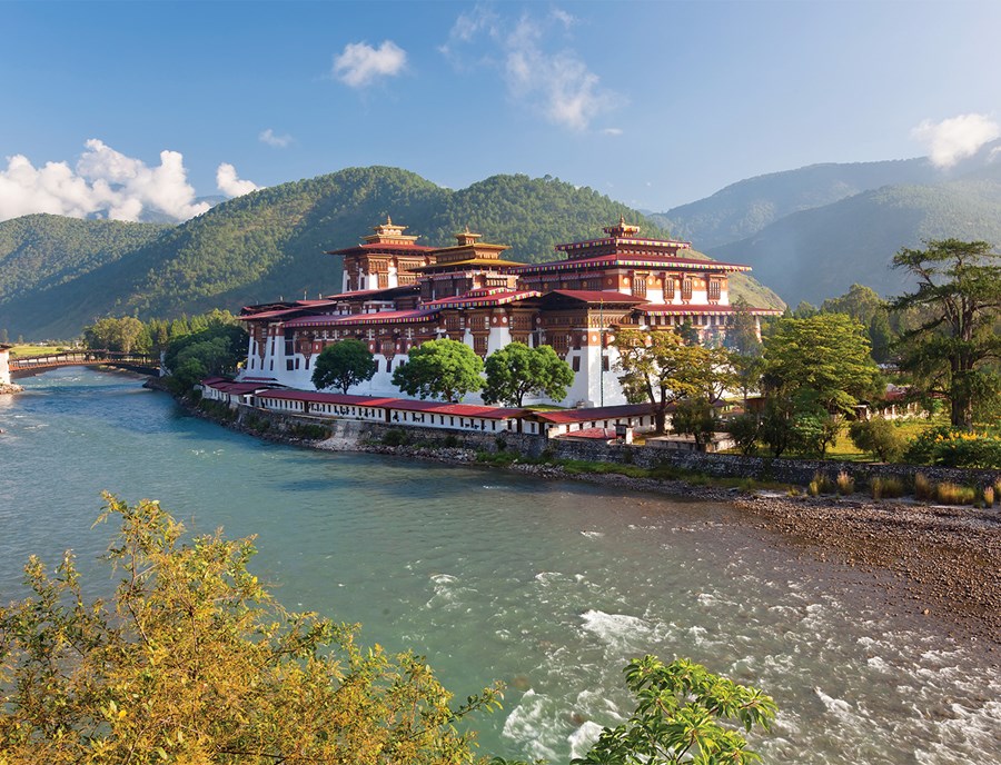 Punakha Dzong Between Rivers In Bhutan’S Fertile Valley