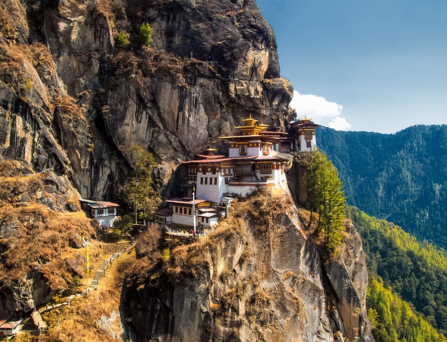 Tiger S Nest Monastery Perched Above Paro Valley Serenity