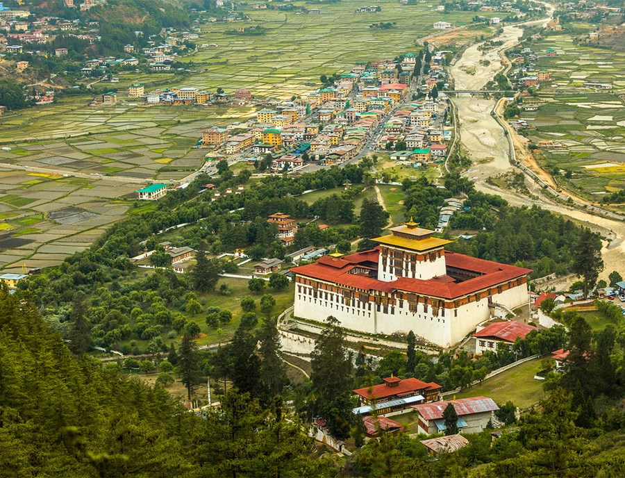 Paro Rinpung Dzong Standing Above Paro’S Timeless Valley