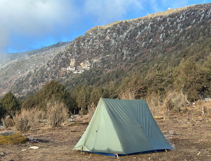 Druk Path Trek Camp Nestled Among The Himalayan Highlands