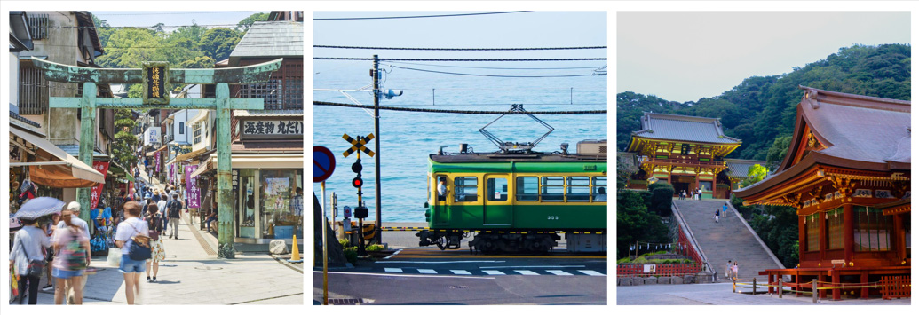 Enoshima’s Bronze Street, historic Enoshima Electric Railway, Visit Tsurugaoka Hachimangu Shrine in Kamakura