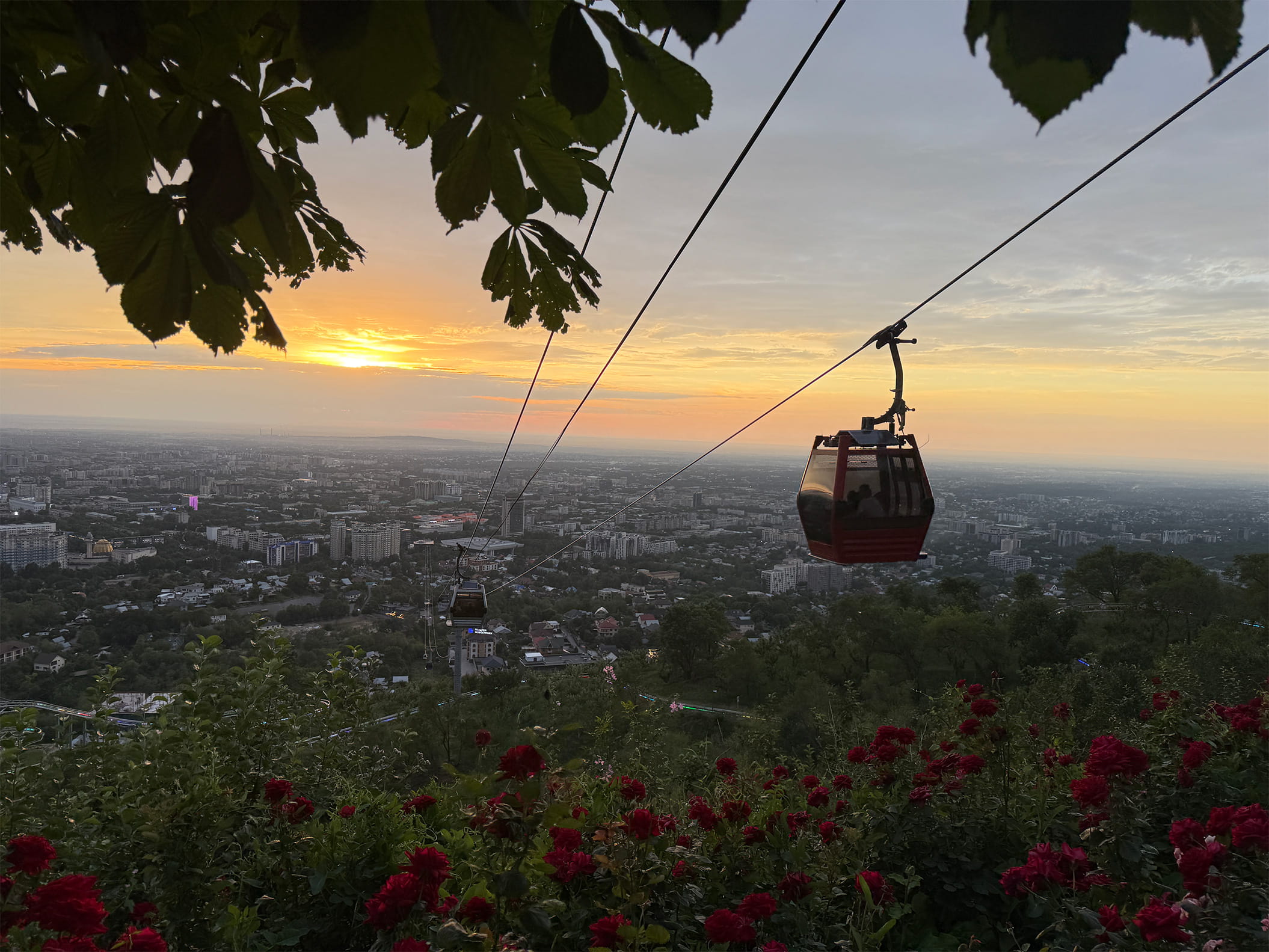 Cable Car Ride To Kok Tobe Hill During Sunset