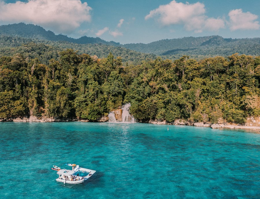Private Yacht Anchored Among Raja Ampat S Untouched Islands
