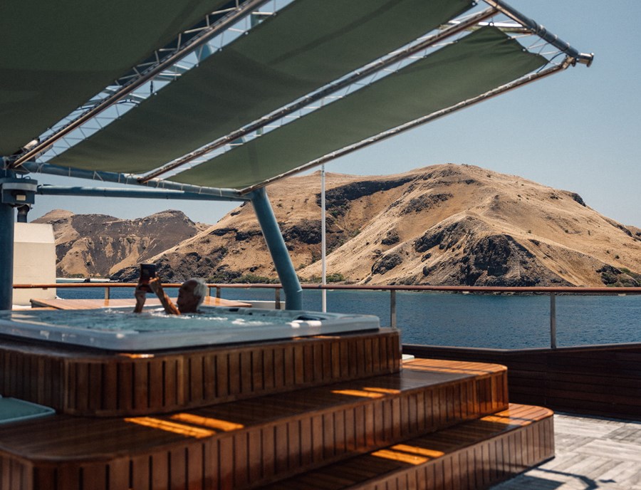Relax In A Private Jacuzzi Surrounded By Island Scenery