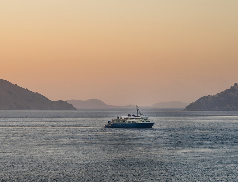Sunrise Sailing Across The Tranquil Banda Sea