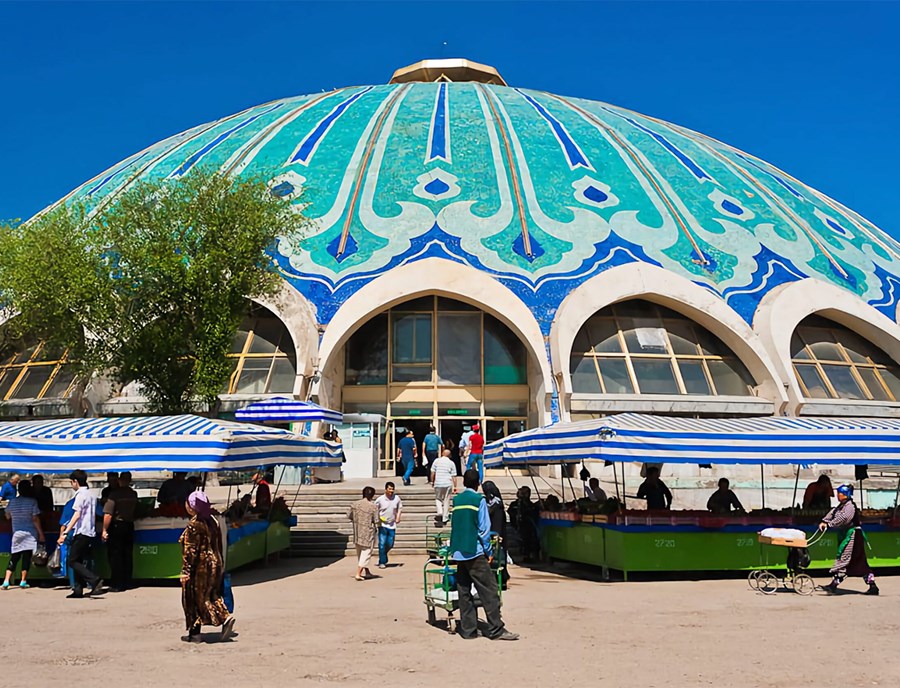 Chorsu Bazaar In Tashkent