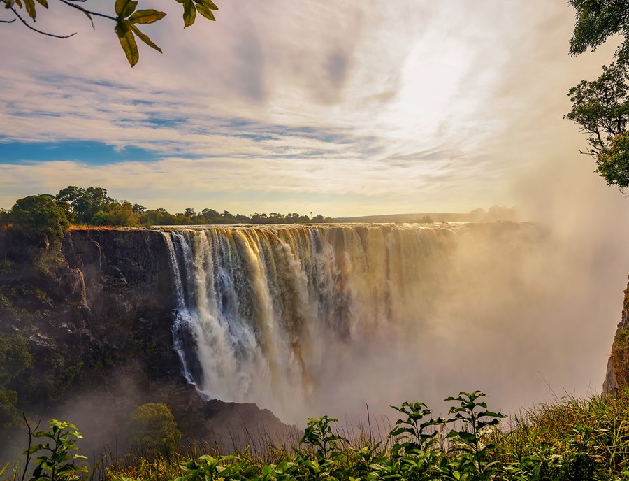 Victoria Falls Thunders Along The Mighty Zambezi River