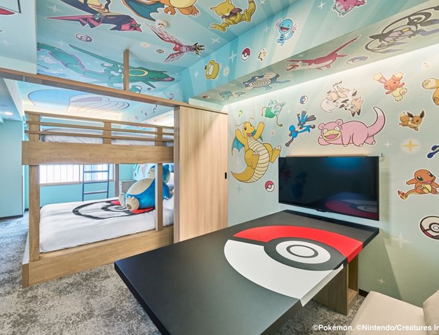 The Happiest Hotel Room For Pokemon Lovers