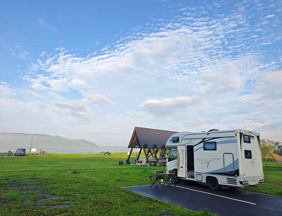 Japan Campervan Lake Camping
