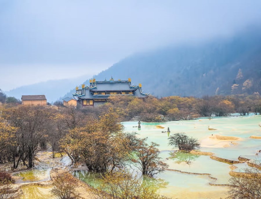 UNESCO Listed Huanglong Is Famous For Its Colourful Travertine Terraces