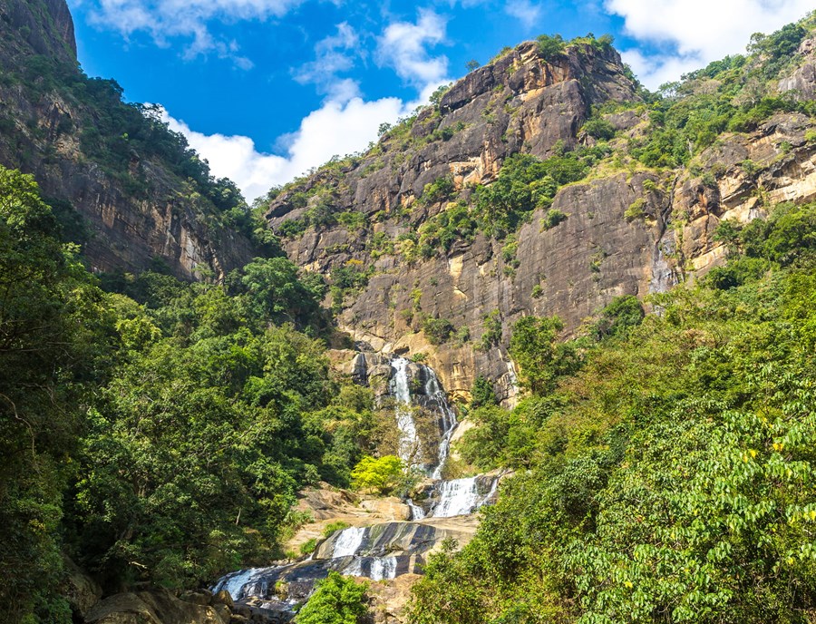Ravana Falls Tumbles Through Sri Lanka S Lush Wilderness