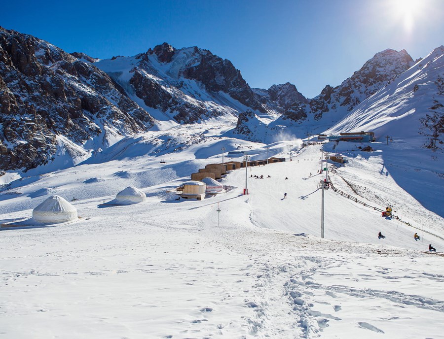 Shymbulak Mountain Resort Rises Above The Tian Shan