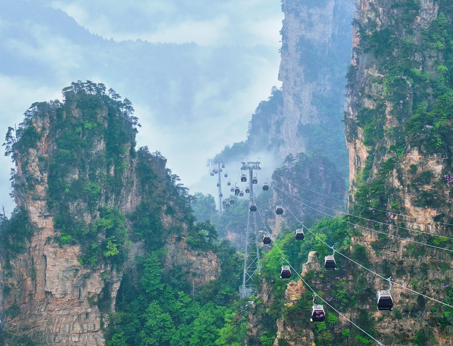 Ascend The Tianmen Mountain Aboard The World S Longest Passenger Cable Car