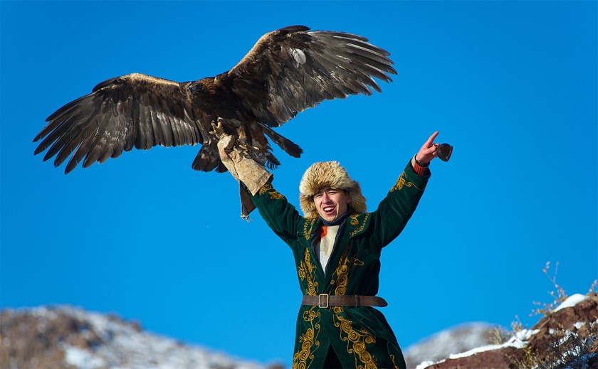 Eagle hunting at Kazakhstan