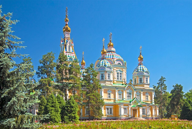 Ascension Cathedral in Almaty Kazakhstan