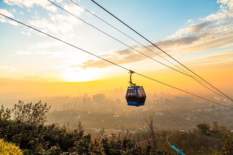 Kok tobe Hill Cable Car Almaty Kazakhstan
