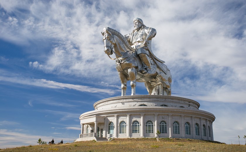Marvel at the world’s largest equestrian statue of Chinggis Khaan