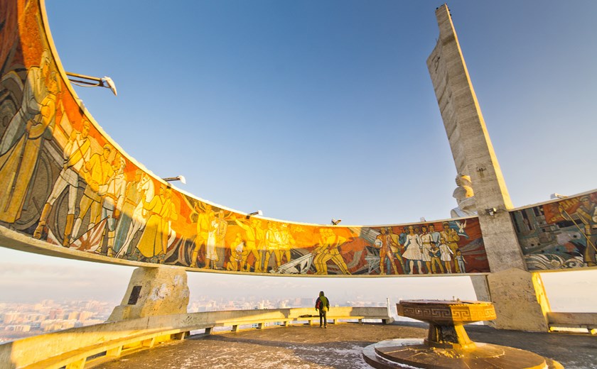 Climb to the Zaisan Memorial Hall, offering sweeping views of Ulaanbaatar