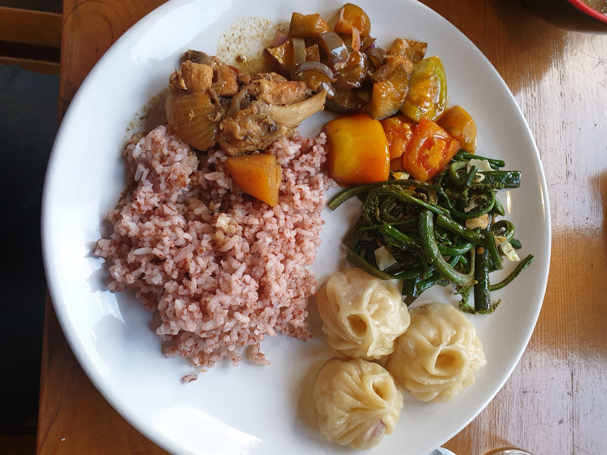 Nutty red rice brings balance to bold Bhutanese flavours