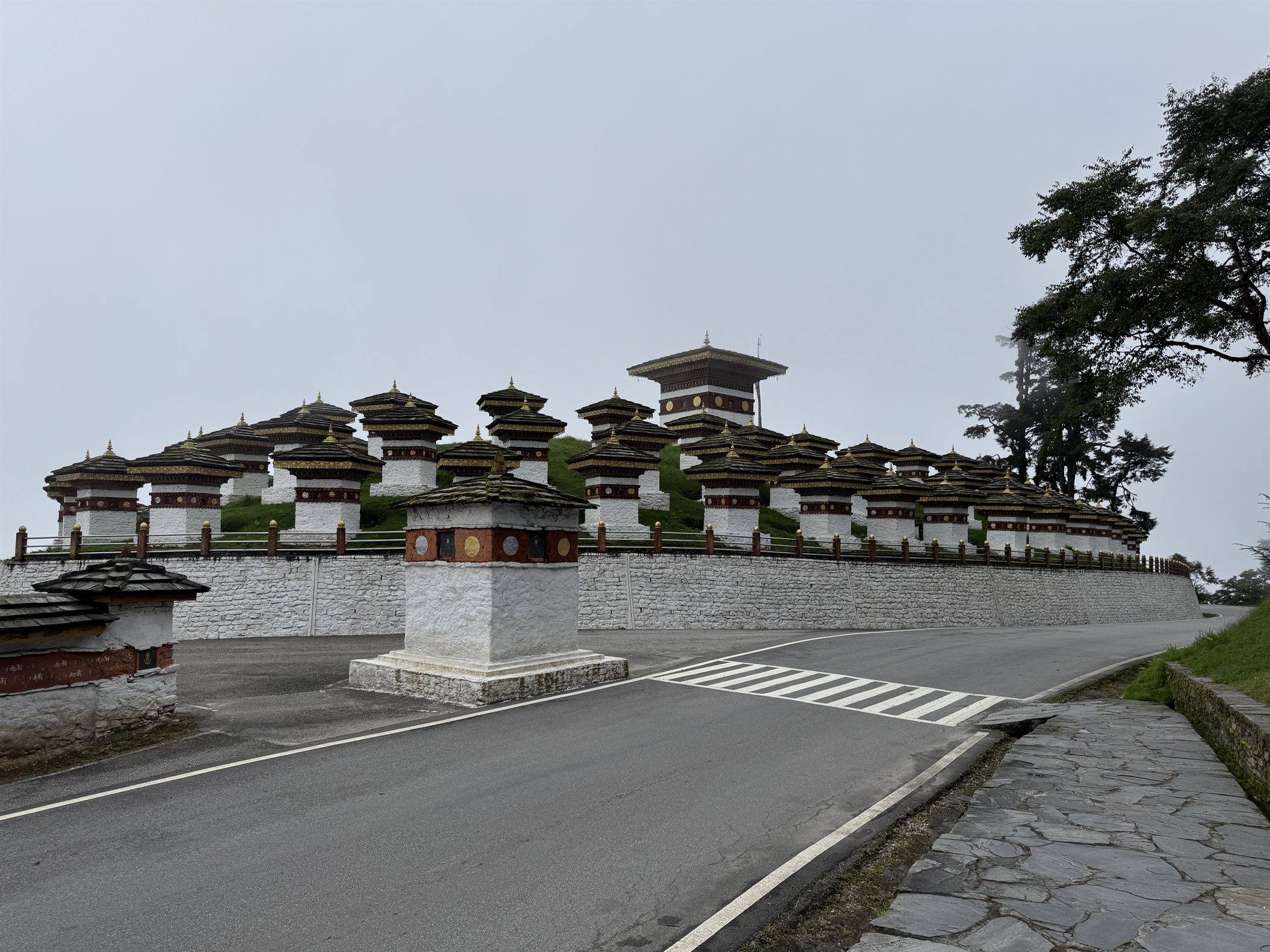 Dochula Pass connects Thimphu and Punakha through spectacular mountain scenery