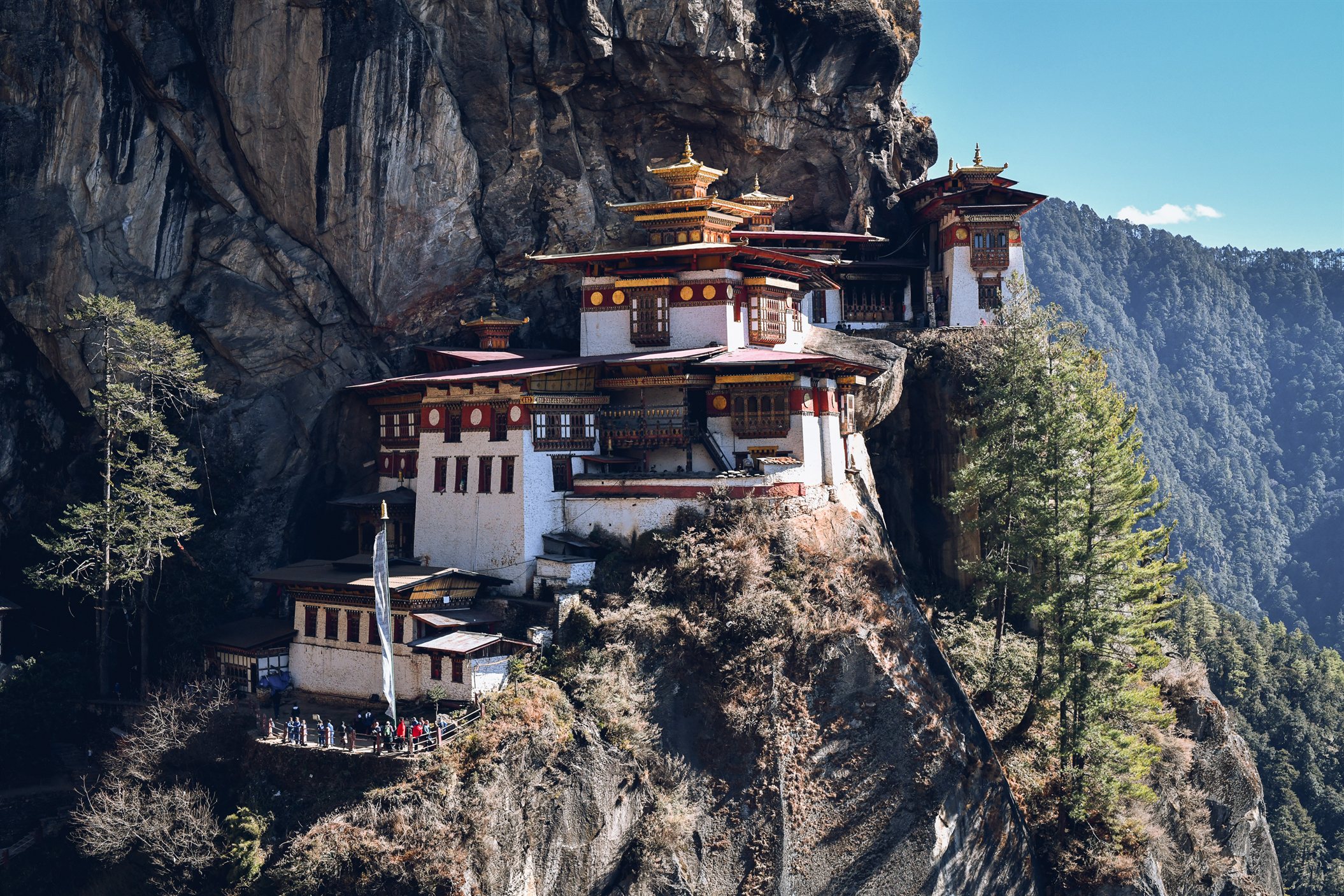 Paro Taktsang rises above the valley, welcoming travellers to Bhutan
