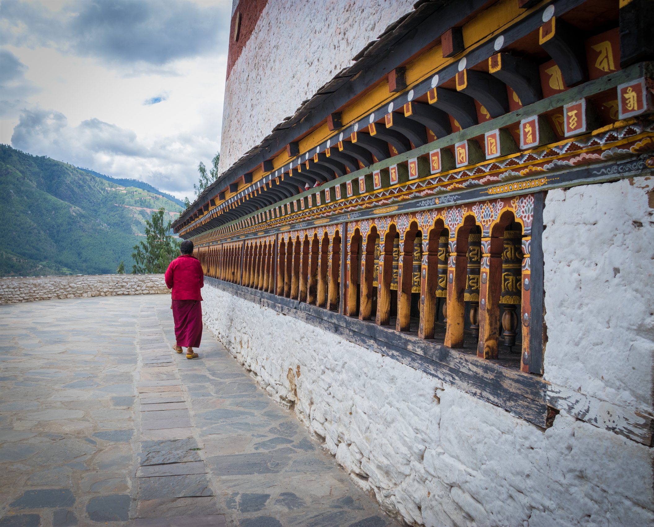 Prayer wheels and chortens hold deep spiritual meaning across Bhutan