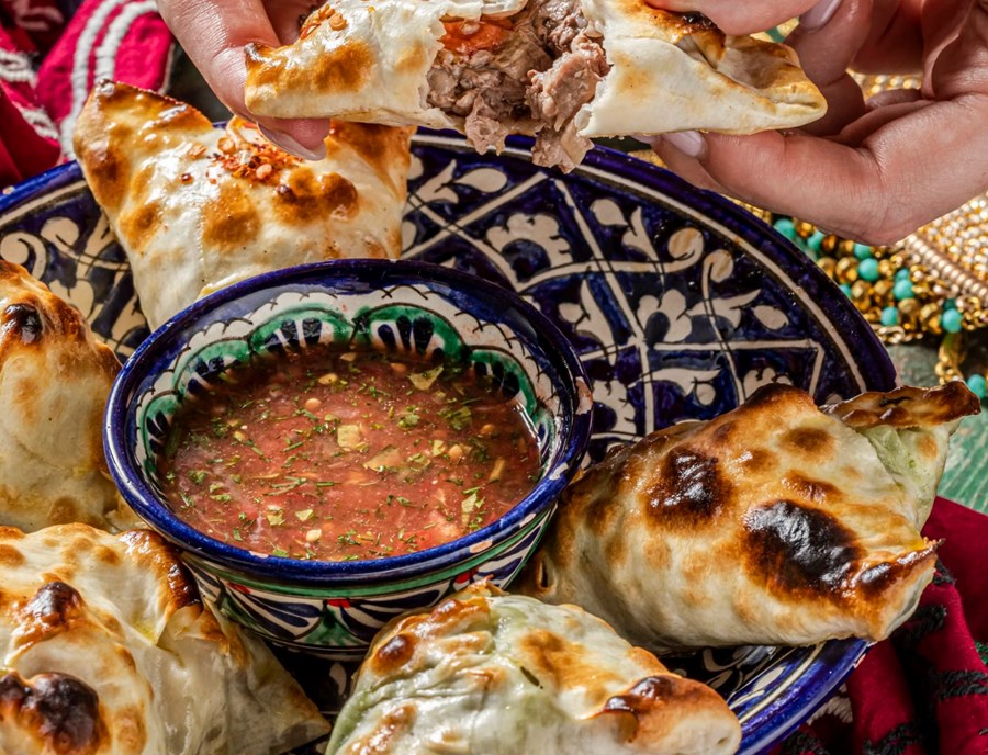 Taste Tandyr Samsa, A Local Favourite Of Flaky Pastry Filled With Savoury Meat And Baked Until Golden In A Traditional Clay Oven