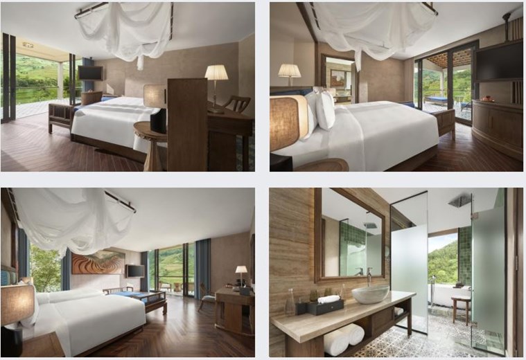 Spacious Grand Deluxe Room at Garrya Mu Cang Chai featuring elegant interiors