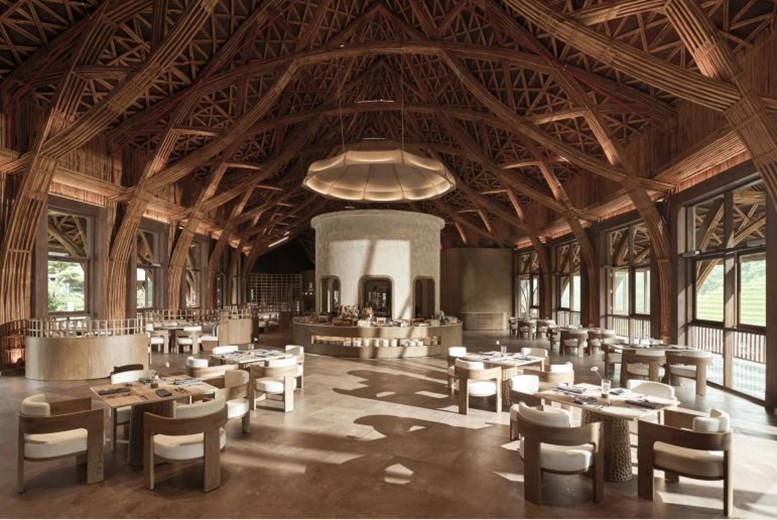 Refresh Restaurant at Garrya Mu Cang Chai serving Vietnamese cuisine with scenic mountain views