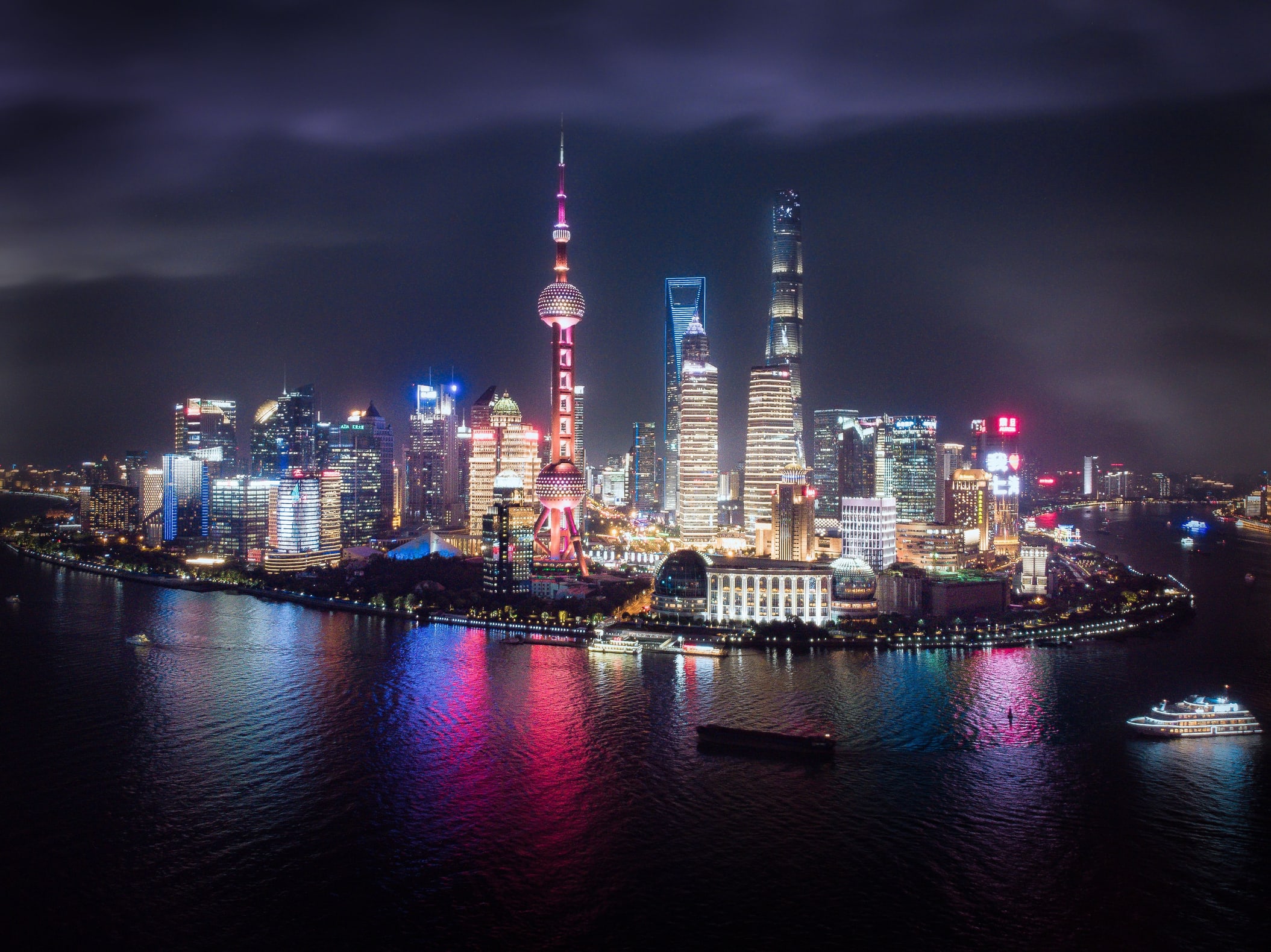 Admire The Bund and Shanghai skyline along the historic Huangpu River