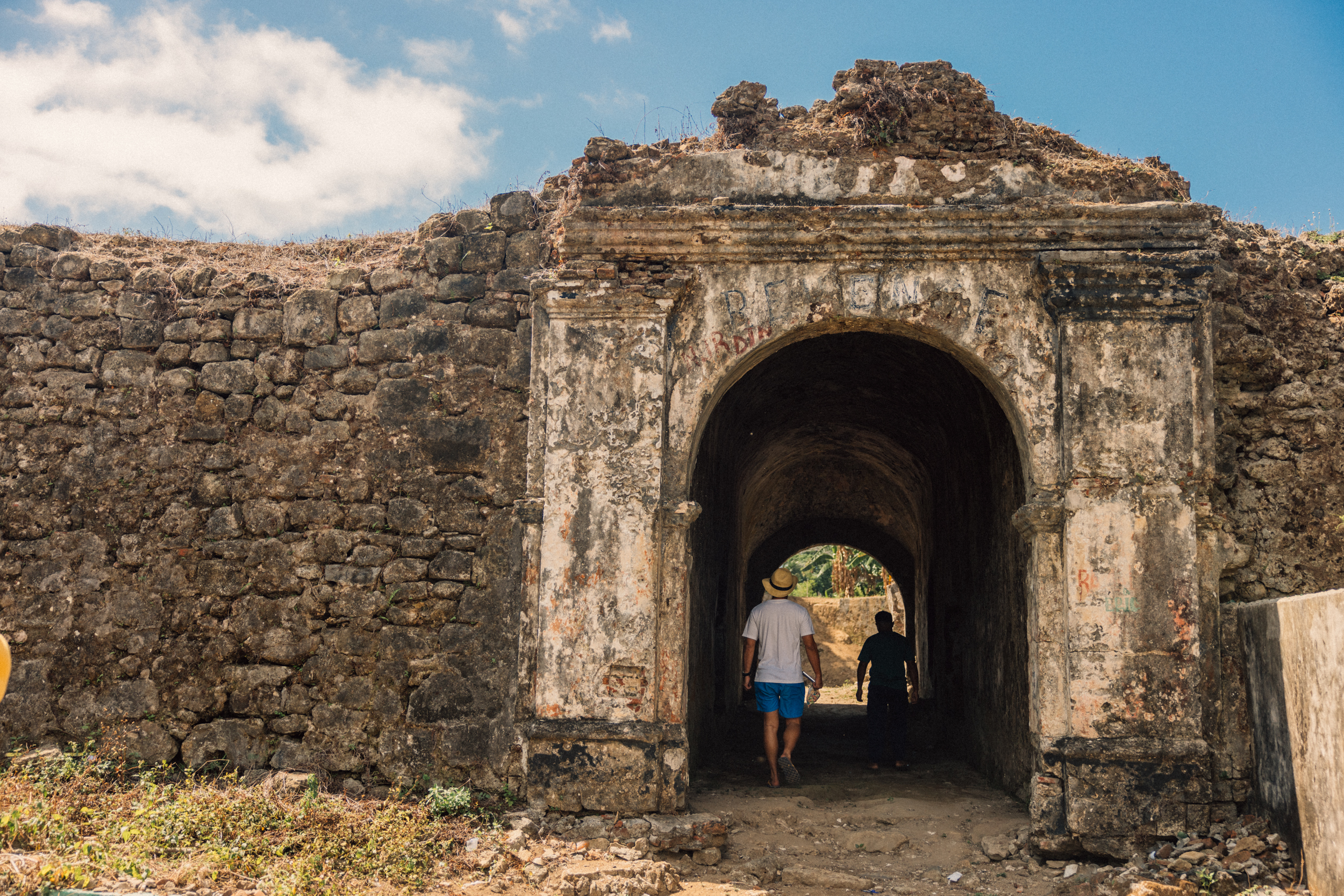 Guests Exploring Rhun and Ai Islands, historic nutmeg islands with vibrant underwater walls.