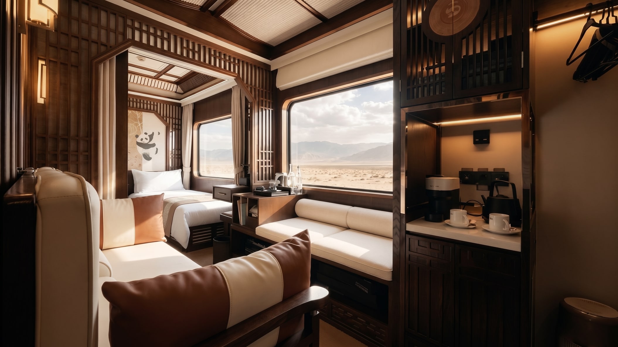 Journey west by luxury rail through vast landscapes and changing horizons