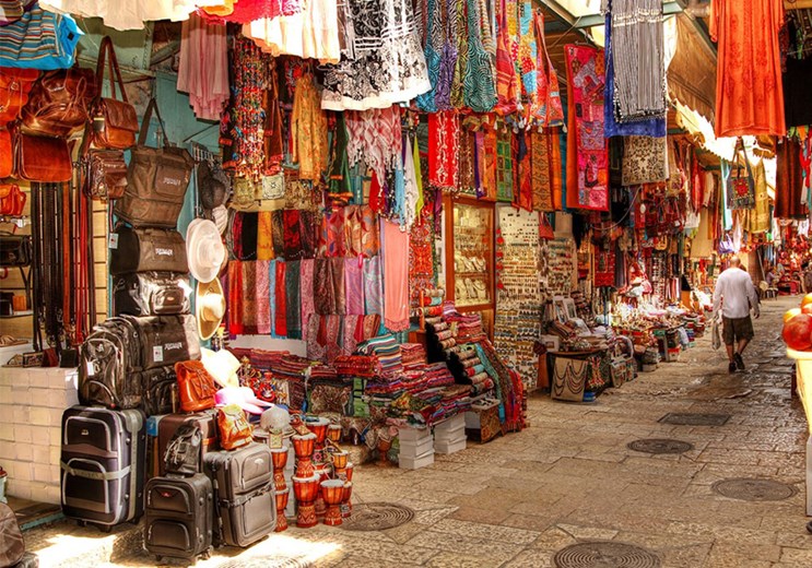 Wandering the Old City’s souks, where every corner bursts with colour, texture, and life