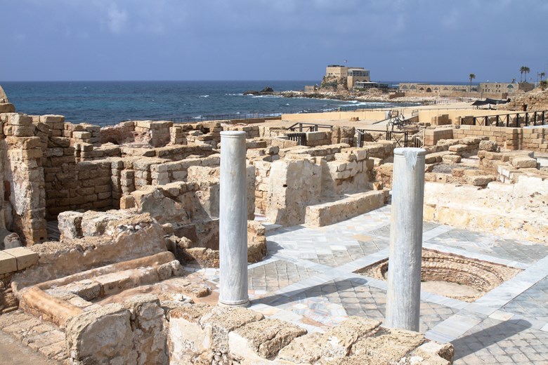 Wander the ancient Roman ruins of Caesarea Maritima