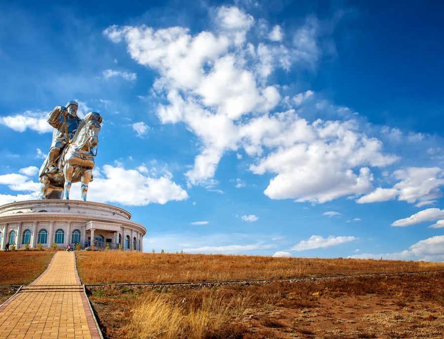 Marvel At The Towering Genghis Khan Equestrian Statue, A Striking Tribute To Mongolia’S Legendary Ruler