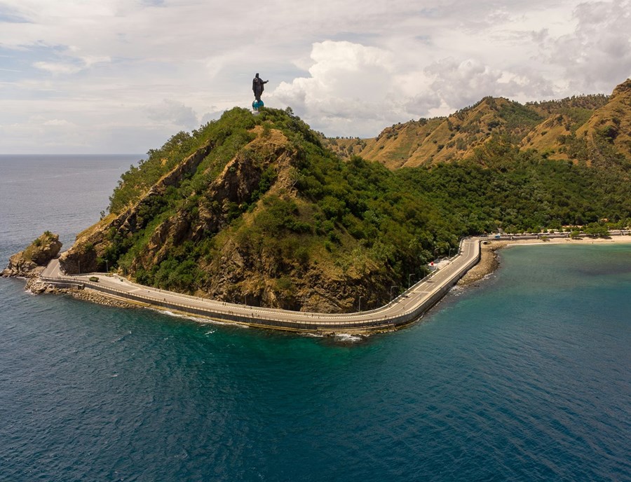 Cristo Rei watches over Dili’s stunning coastline, where rugged hills meet turquoise waters_.jpg