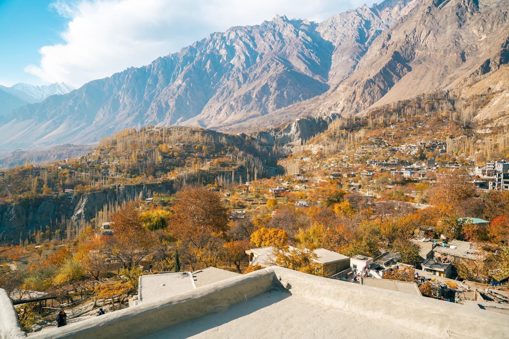 Hunza Valley Autumn Landscape