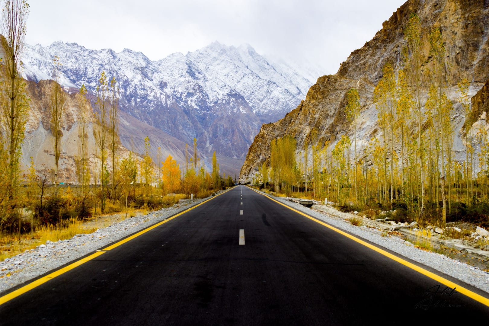 Hunza Valley Autumn Road