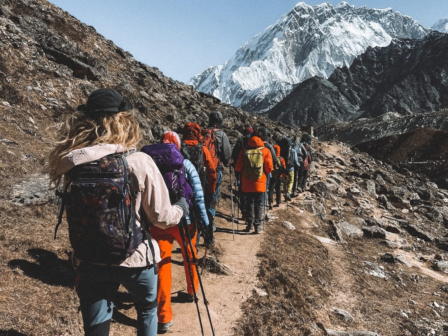 Hikers Nepal Himalayan Trail