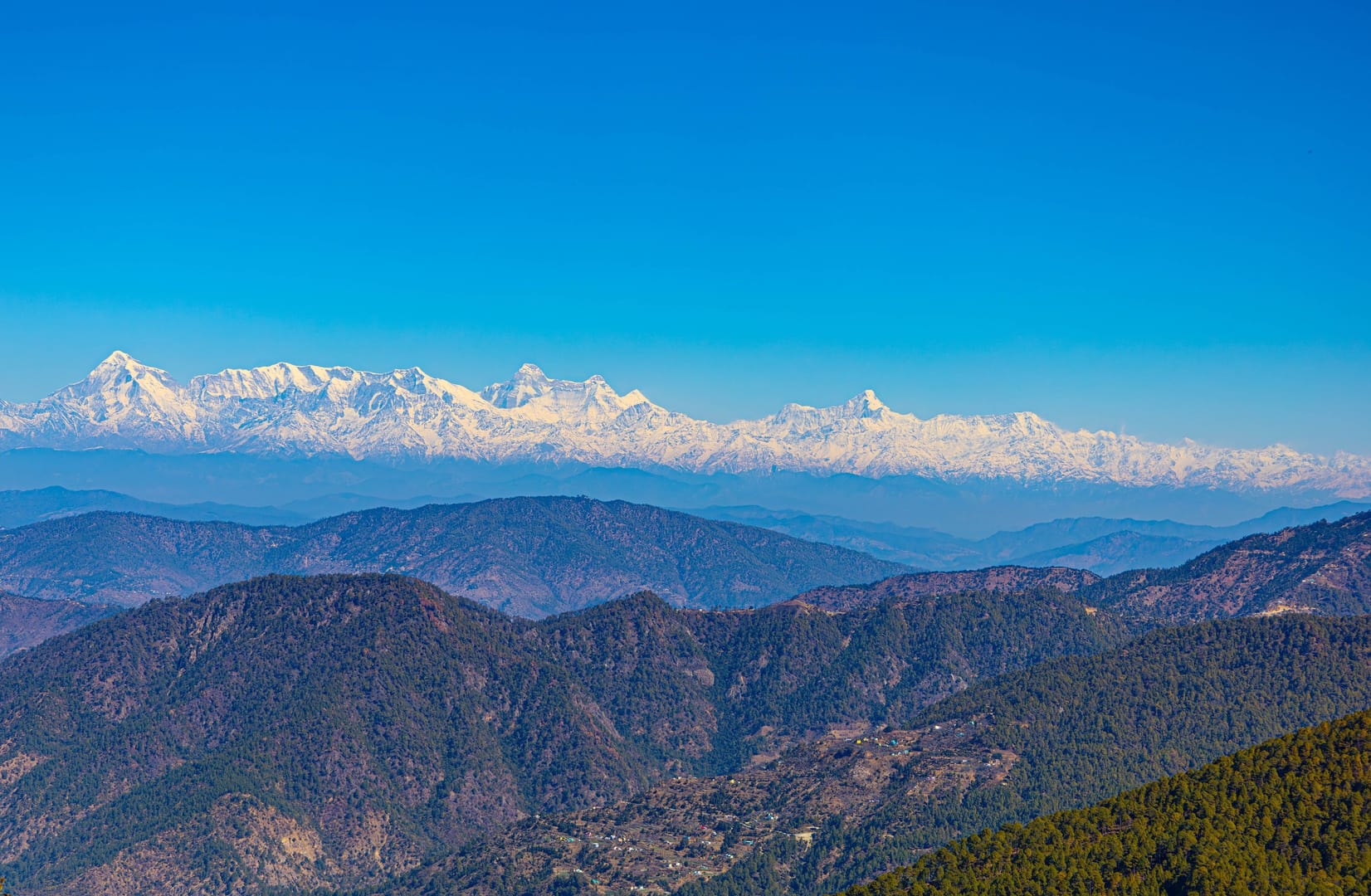 Clear Himalayan Mountains Nepal