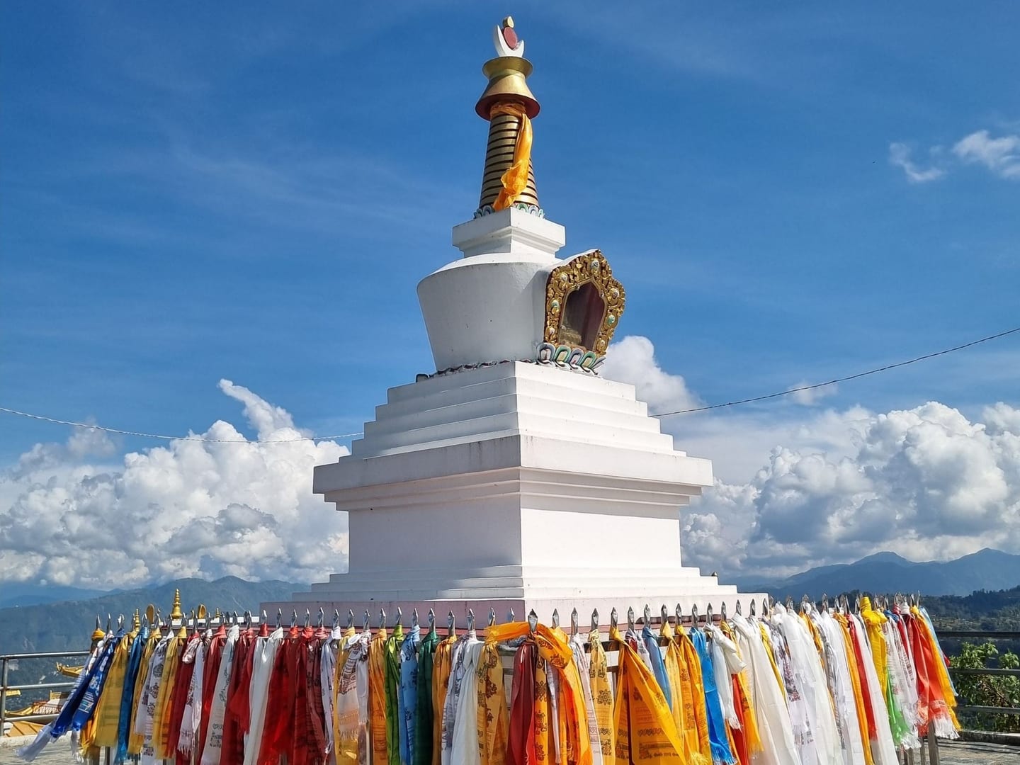 Namobuddha Stupa Prayer Flags Nepal