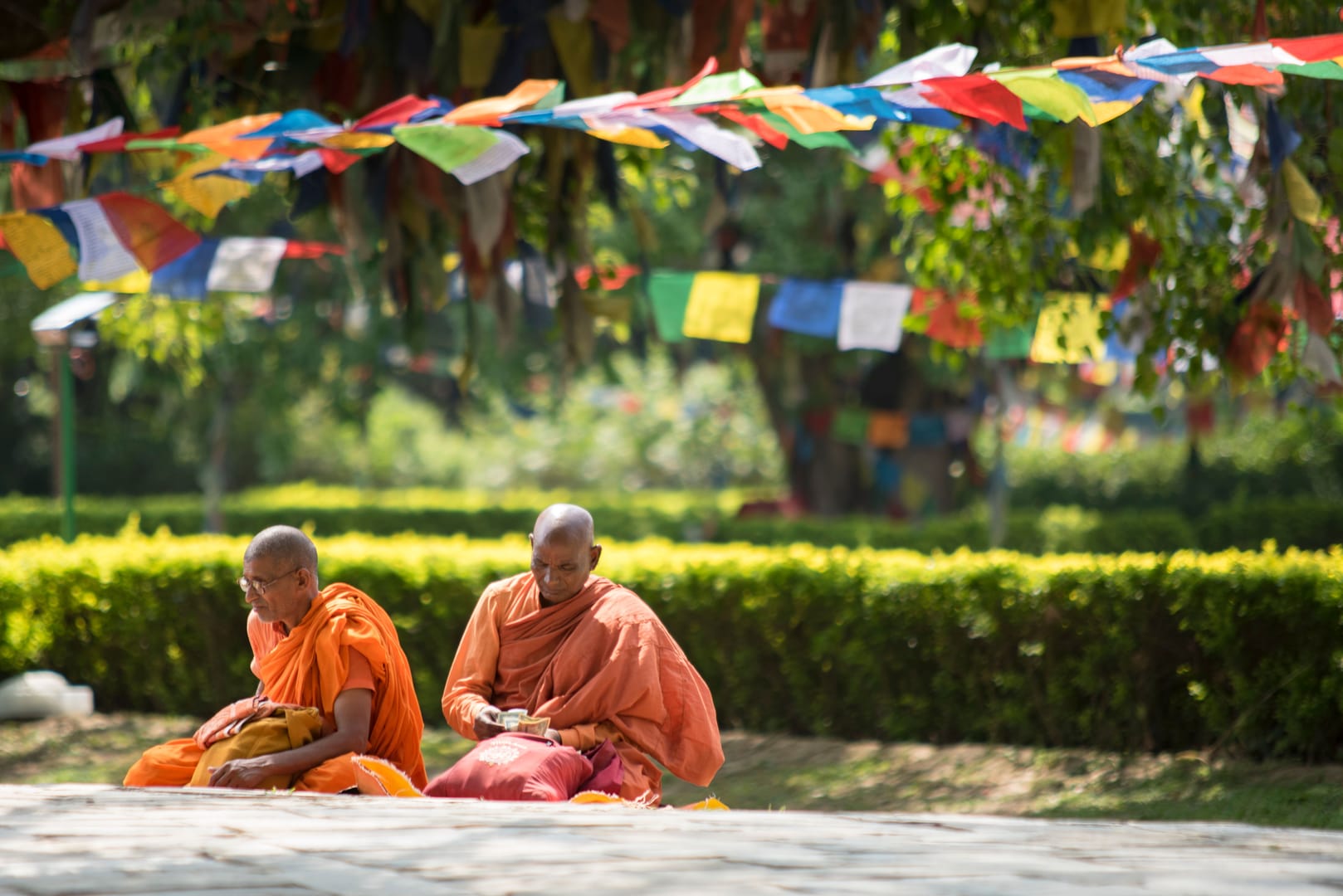 Devdaha Monks Meditation Nepal