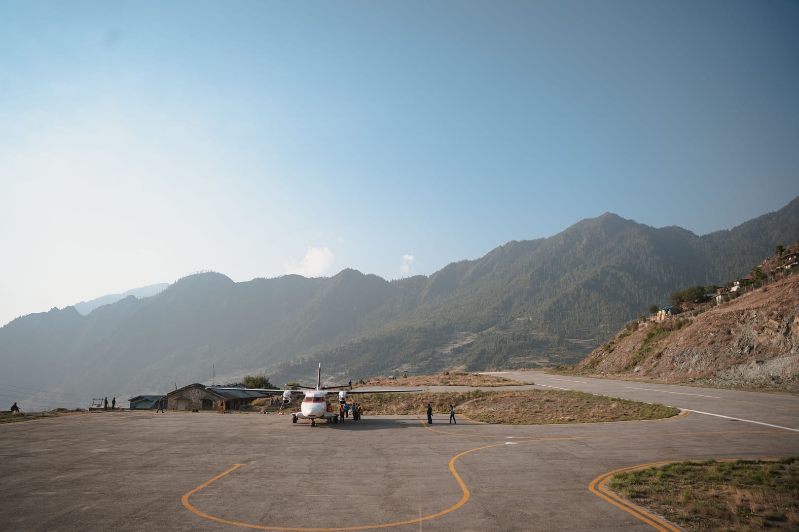 Lukla Airstrip Aircraft Nepal