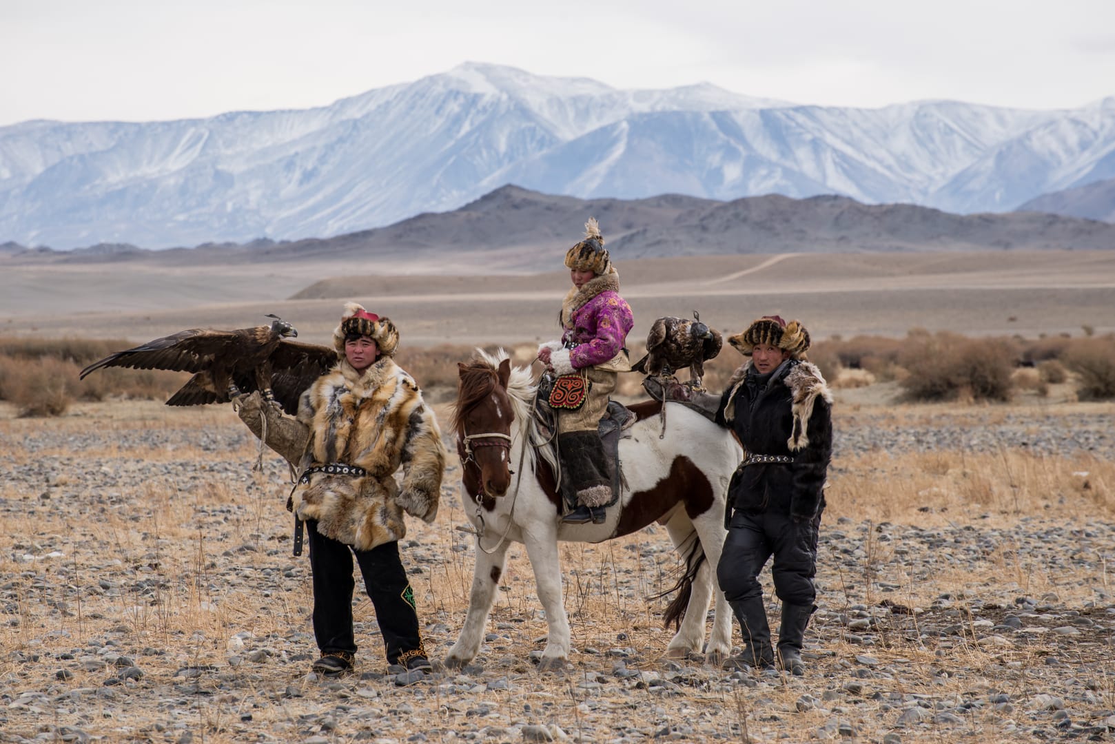 Altai Mountains Framing Golden Eagle Festival Traditions In Western Mongolia