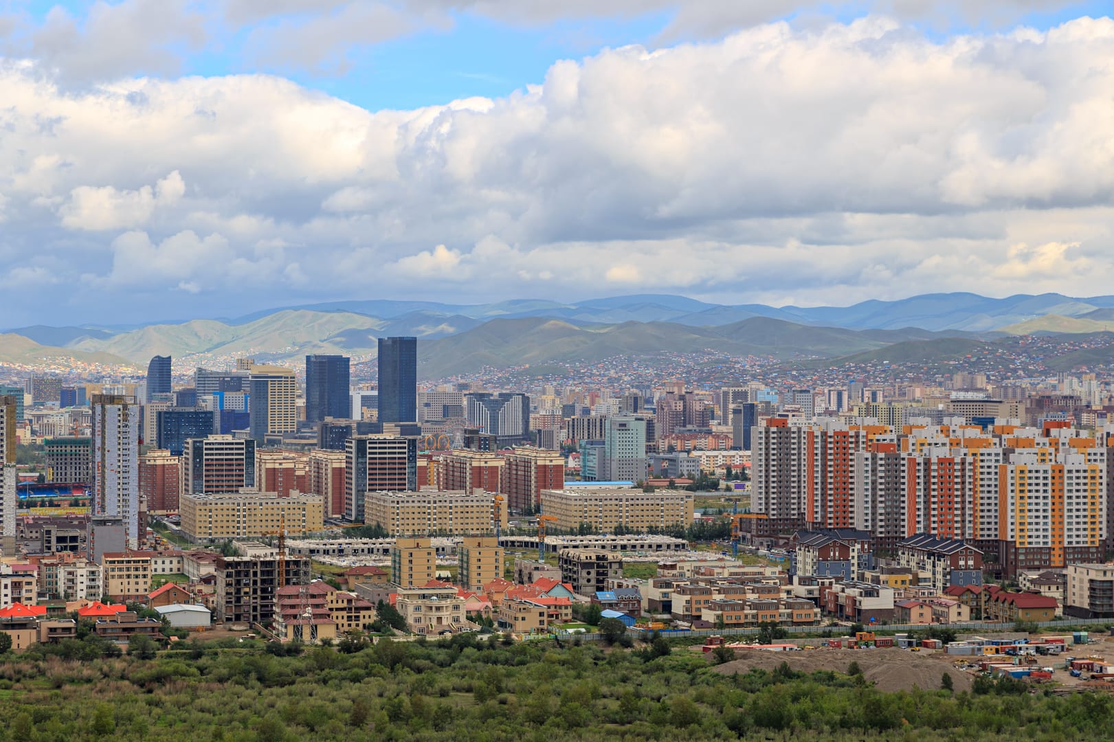 Zaisan Hill Overlooking Ulaanbaatar Beneath Clear Summer Skies